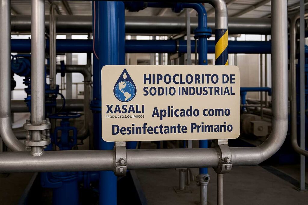 Uso de hipoclorito de sodio industrial en planta de tratamiento de agua potable
