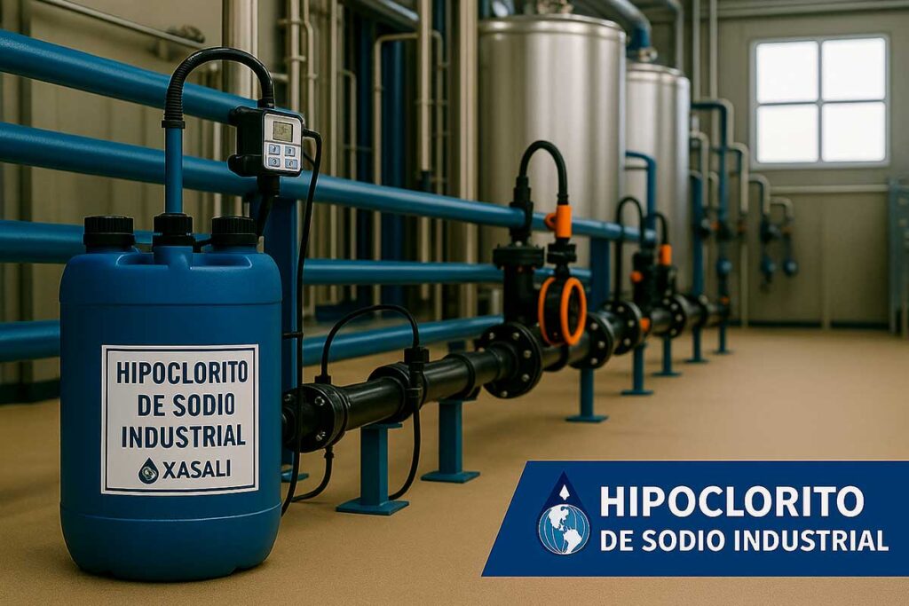 sistema de tratamiento de agua con hipoclorito de sodio industrial Xasali