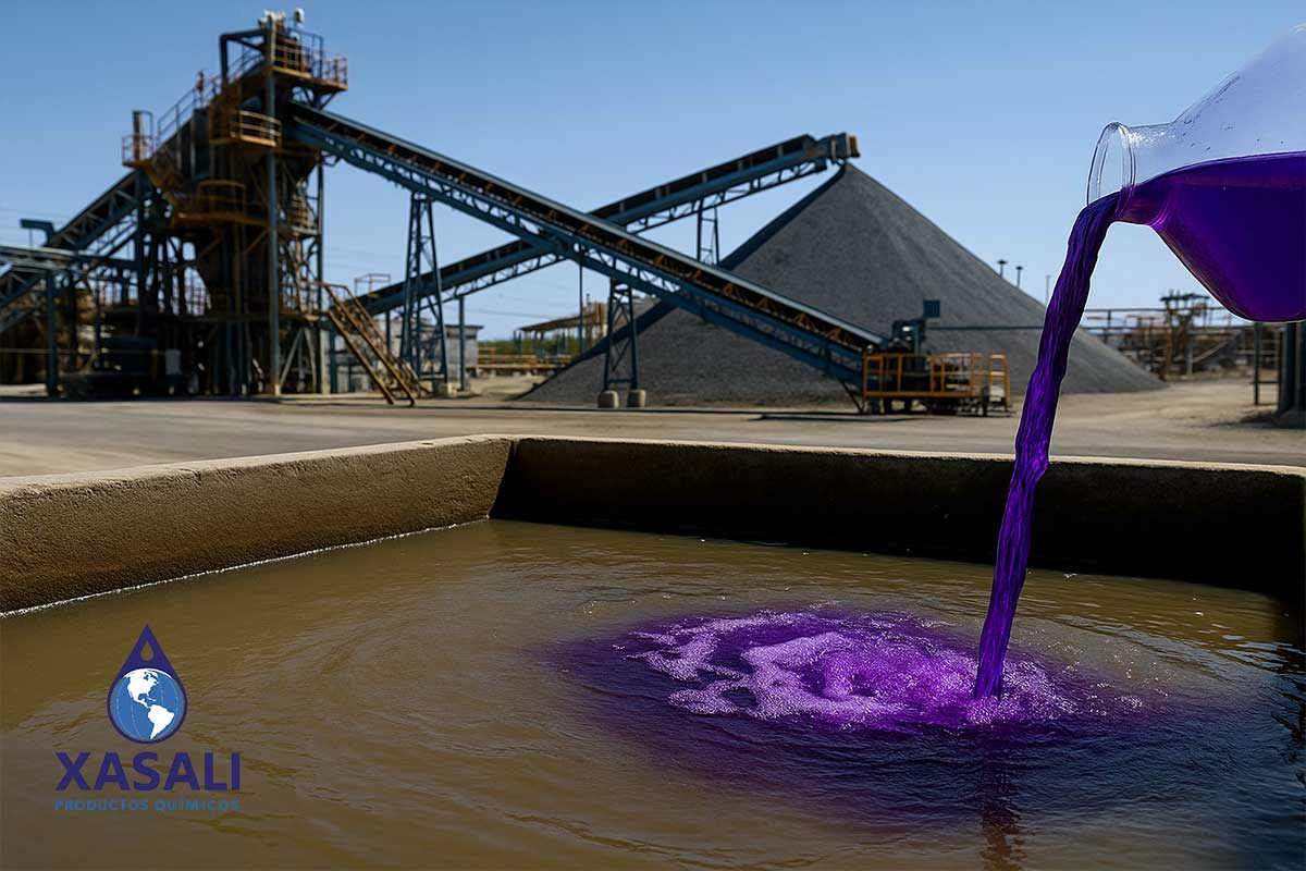 Aplicación de permanganato de potasio industrial en la industria minera